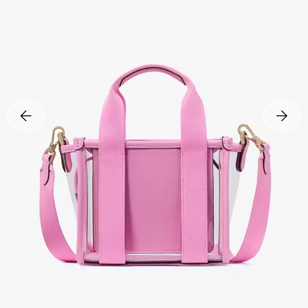 Kate Spade Pink Transparent Tote Bag - New - Picture 5 of 11